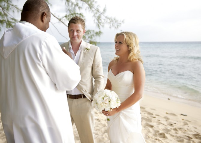 Beach Ceremony and The Cliff Restaurant Reception- Weddings By Malissa Barbados