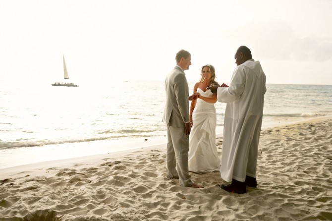 Beach Ceremony and Reception at The Cliff Restaurant- Weddings By Malissa Barbados