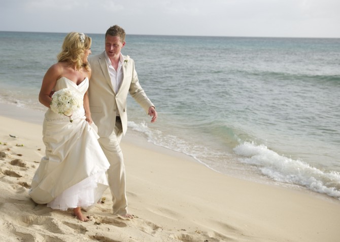 Beach Ceremony and Reception at The Cliff Restaurant- Weddings By Malissa Barbados