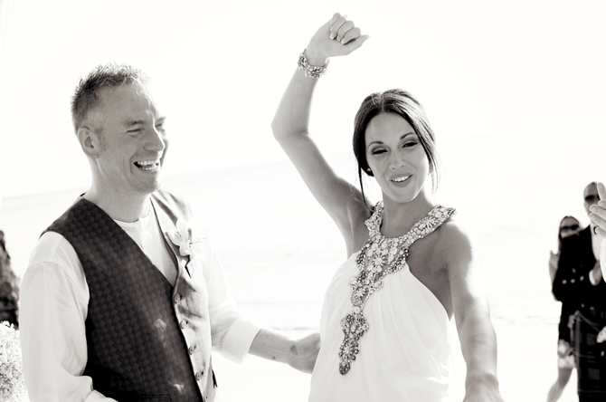 Beach Ceremony at The Cliff Restaurant- Weddings By Malissa Barbados