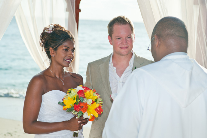 Intimate wedding at The Cliff Restaurant Barbados- Weddings By Malissa