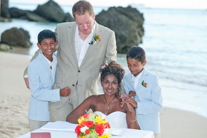 Intimate wedding at The Cliff Restaurant Barbados- Weddings By Malissa