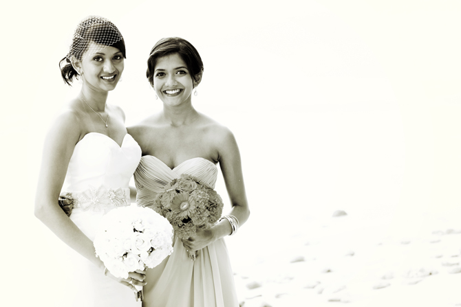 Bride and bridesmaid- Weddings By Malissa Barbados 