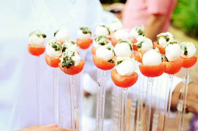 Caprese Salad Pops by Flindt Barbados - Weddings by Malissa Barbados 