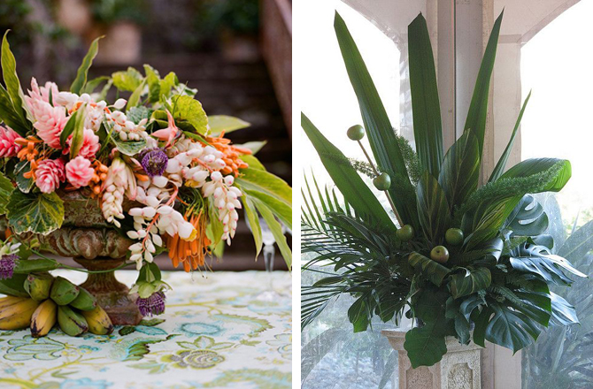 Tropical Floral Arrangements- Weddings By Malissa Barbados