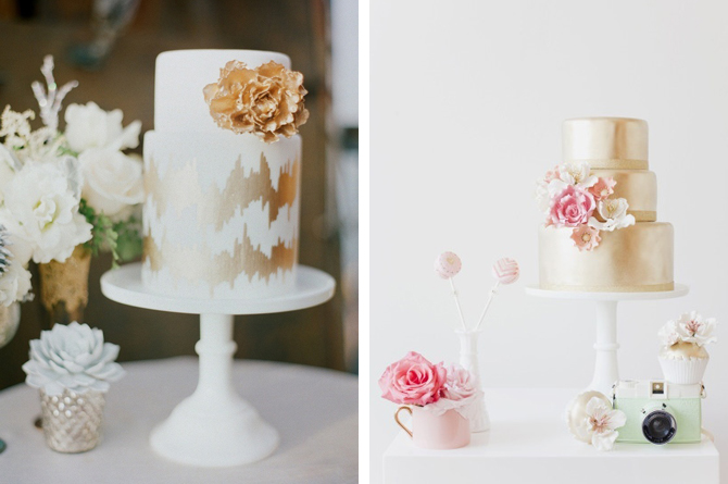 Gold Wedding Cake Ideas- Weddings By Malissa